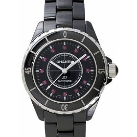 New Chanel J12 Ruby Date Auto Ceramic H1635 Watch by Chanel