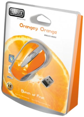Sweex Wireless Optical Usb Mouse  - Orangey Orange Picture