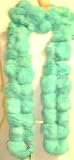 Sc3.1, Imported Turquoise Color Two Strand Luxurious Rabbit Fur Scarf for Women and Teens