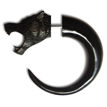 Click here to buy 2 TIGER HOOP DANGLE EARRING EAR RING EARING.