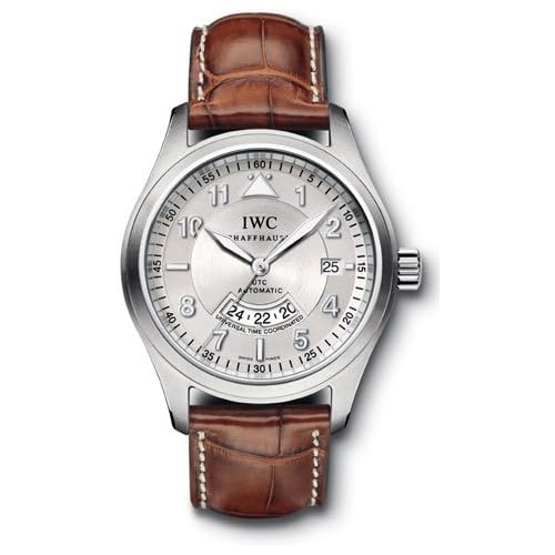 IWC Spitfire Pilot UTC Steel Brown Mens Watch IW325110 IWC Spitfire Pilot UTC Steel Brown Mens Watch IW325110