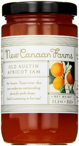 New Canaan Farms Old Austin Jam, Apricot, 8 Ounce