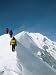 Climbers Hike along a Ridge on Their Way up Denali Photographic Poster Print, 18x24