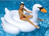 Giant Inflatable Swan Ducky Water Float Toy for Swimming Pool & Beach