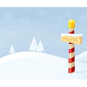 Westcott 931 6-ft x 8-ft North Pole Scenic Background