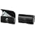 PREMIUM HORIZONAL SIDE EXECUTIVE BLACK OMEGA LEATHER CARRY CASE POUCH (With 2 Interchangable Belt Clips; 1 Rotating, 1 Stationary) for PALM TREO 600, 650, 680, 700, 700WX, 750, 755P, CENTRO 690 / HTC 8525 TYTN, 8925 TILT TYTN 2 / SAMSUNG SCH-i760 / HELIO PANTECH OCEAN - RETAIL PACKAGING