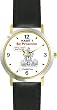 Habit 1 - Proactive Man (English Text) - DELUXE TWO-TONE WATCH from THE 7 HABITS - WATCH COLLECTION BY WATCHBUDDY&reg; - Arabic Numbers - Black Leather Strap-Size-Large ( Men's Size or Jumbo Women's Size )