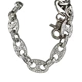 Hip Hop Wholesale - NEW THICK SILVER STYLE JEAN WALLET CHAIN TWISTED METAL PUNK ROCK