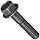 Grade 8 Steel Flange Bolt, Phosphate & Oil Finish, Hex Head, UNC Threads, Hex Head, Meets IFI-111 (2002)/SAE J429 (1999)/ASTM B633 Specifications, 1/2"-13 Thread Size, 4" Length, Partially Threaded, Pack Of 10