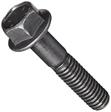 Grade 8 Phosphate & Oil Finished Steel Flange Screw, Hex Drive, 3/8" - 16, 2" Length,