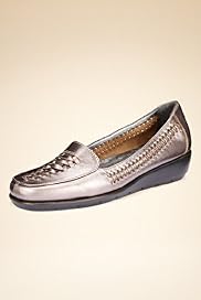 Footglove™ Original Leather Wide Fit Wedge Vented Loafers