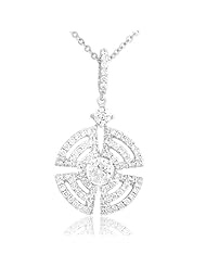 18K White Gold 0ct Diamond Pendant