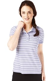 Cotton Rich Striped Short Sleeve Piqué Polo Shirt