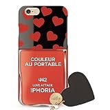 IPHORIA アイフォリア Couleur au Portable Love Attack Jewelery Mold for iPhone6/6S ケース クルール・オ・ポータブル ラブ アタック ジュエリー モールド レッド 並行輸入品 ハート [並行輸入品]