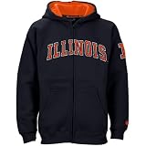 NCAA Illinois Fighting Illini Youth Navy Blue Automatic Hoodie Sweatshirt