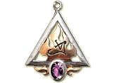 Zoom Produkt-Bild: Anh&auml;nger Cassiellum Karmakl&auml;rung 925er Silber mit Gold und Amethyst Schmuck Amulette Esoterik