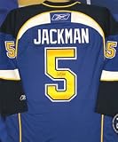 Barret Jackman Signed St. Louis Blues Blue Reebok Premier Jersey