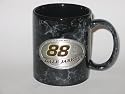 DALE JARRETT #88 11 oz. Black MARBLE COFFEE MUG with Pewter Logo