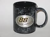  : DALE JARRETT #88 11 oz. Black MARBLE COFFEE MUG with Pewter Logo