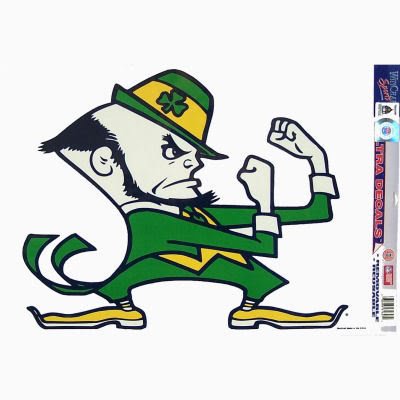 Notre Dame Corn Hole Cling/decal 11x17 Irish Guy