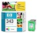 HP 343 - Print cartridge colour (cyan, magenta, yellow) - blister with acoustic