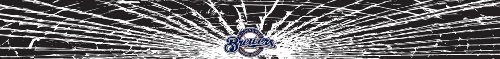 Milwaukee Brewers Shattered Auto Visor Decal