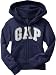 Gap Fleece arch logo raw-edged hoodie