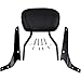 Cobra Round Sissy Bars for 2007-2010 Honda VT750C2B Shadow Phantom - Black/Short - Short