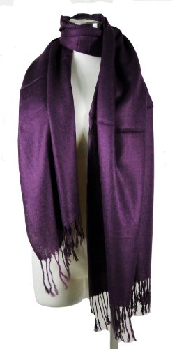 Premium Pashmina Shawl Wrap Scarf - Purple