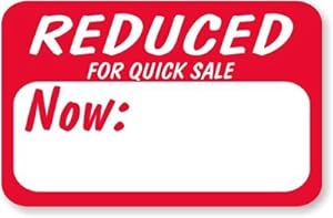 Amazon.com : Reduced Price For Quick Sale, 1 1/8" x 1 5/8", Printed ...