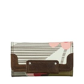 Buy Orla Kiely - Giant Sunflower Print 3 Fold Wallet (Rasperry) by Orla Kiely