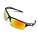 RIVBOS Polarized Sports Sunglasses Glasses for Men Women Tr90 Unbreakable Frame with Case for Cycling Baseball Running Rb803