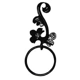 Ballarat Wrought Iron Leaf Towel Ring Right