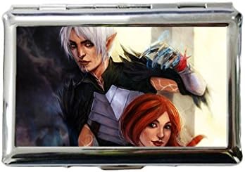 Custom Dragon Age Hawke Fenris Men Women Thin Slim Silver Polish Wiredrawing Cigarette Case Box from Arhowk