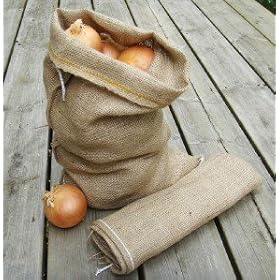 Potato and Onion Vegetable Hessian Storage Sack - Small (45cm x 30cm)