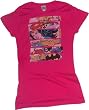 Three Of A Kind -- Supergirl - Wonder Woman - Batgirl Crop Sleeve Fitted Juniors T-Shirt