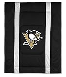 PITTSBURGH PENGUINS OFFICIAL LOGO FULL / QUEEN SIZE JERSEY COMFORTER