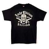 TS333 Lucky 13 Brand Kustoms Pirate Pistols T-Shirt