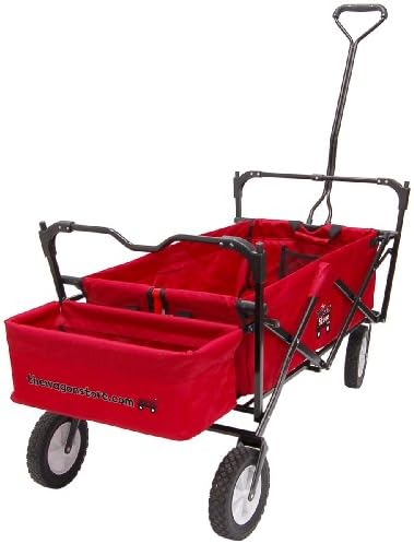 The Wagon Store-Folding Red Wagon