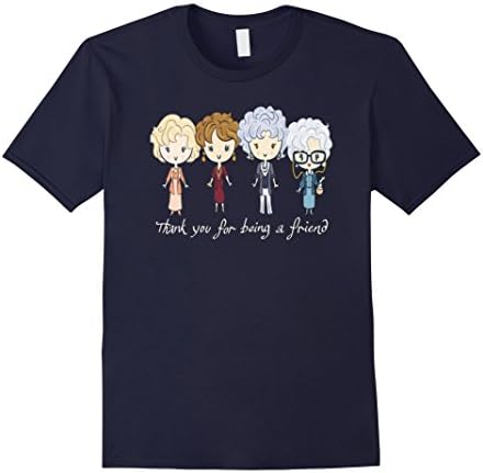 Men's Thank You For Being A Friend Tshirt- BFF T shirt XL Navy