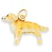 golden_retriever22golden retriever - 14k Enameled Small Golden Retriever Dog Charm