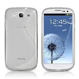 JKase Slim-Fit Streamline Ultra Durable TPU Case for Samsung Galaxy S III - Retail Packaging - Clear