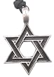Detailed Star Of David Pewter Pendant Necklace