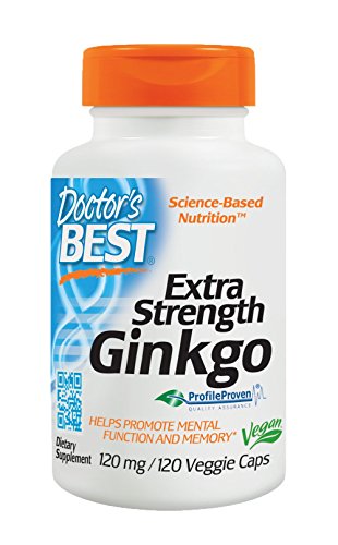 Doctor's Best Extra Strength Ginkgo, 120 mg, 120 Veggie Caps