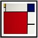 Mondrian《Composition with Red Blue Yellow（serigraph）/IPM-10064》☆インテリアアートポスター額付通販☆