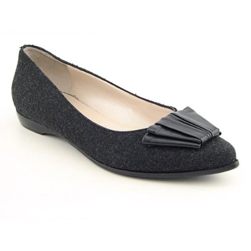 Bruno Magli Corana Womens SZ 7.5 Black Flats Shoes EU 37.5