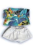 Hawaiian Shirt  Shorts Outfit Teddy Bear Clothes Fit 14" - 18" Build-a-bear, Vermont Teddy Bears, and Make Your Own Stuffed Animals