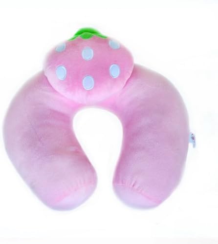 [Pink Strawberry] Neck Cushion / Neck Pad (12 by 12 inches)