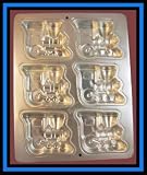 41sDuqhcGGL. SL160  Wilton Mini Locomotive Choo Choo Train Cake Pan Mold  ~ 6 Cavity ~ Retired Collectible