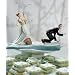 Gone Fishing Porcelain Wedding Cake Topper - Caucasian Couple